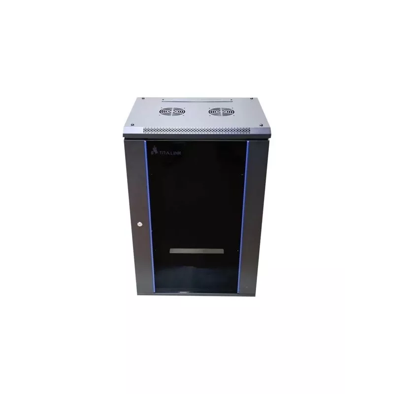Armário de parede Extralink Rackmount cabinet 15U 600x450 preto com fechadura de chave e calhas de rack