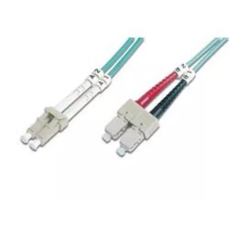 Cabo de patch de fibra ótica Digitus OM3 LC/SC 1 m
