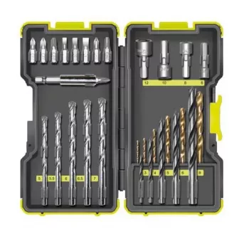 Conjunto de brocas Ryobi RAK30MIX 30 unid.