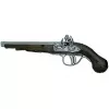 Pistola de pirata de metal brinquedo Pulio modelo 15541/0 com design realista