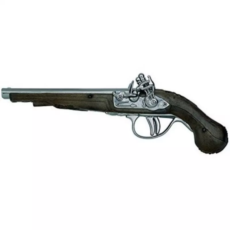 Pistola de pirata de metal brinquedo Pulio modelo 15541/0 com design realista
