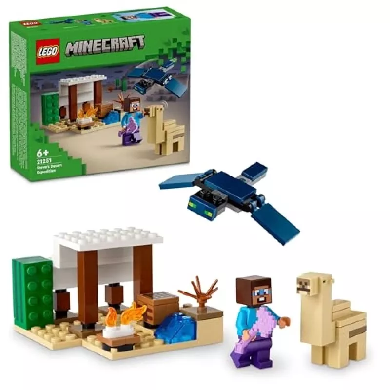 Lego Minecraft 21251 Expedição ao deserto do Steve conjunto de construção de bioma