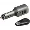 Carregador universal para dispositivos móveis Technaxx 4743 preto para isqueiro de automóvel