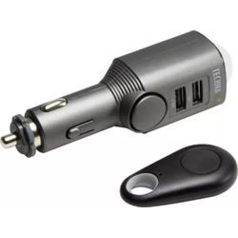Carregador universal para dispositivos móveis Technaxx 4743 preto para isqueiro de automóvel