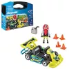 Figura de brinquedo PLAYMOBIL Go-Kart Racer mala de armazenamento