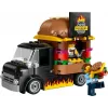 LEGO City Carrinha de Hambúrgueres Food Truck Brinquedo para rapazes e raparigas a partir de 5 anos, veículo de construção, conjunto de cozinha com minifigura de vendedor e acessórios
