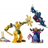 LEGO NINJAGO Arin's Battle Mech Figura de ação Brinquedo ninja para rapazes e raparigas a partir de 4 anos, conjunto Dragons Rising com minifigura Arin e mini-katana