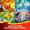 LEGO NINJAGO Arin's Battle Mech Figura de ação Brinquedo ninja para rapazes e raparigas a partir de 4 anos, conjunto Dragons Rising com minifigura Arin e mini-katana