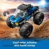 Brinquedo de construção LEGO City 60402 Monster Truck azul com pneus grandes, 148 peças, 1 minifigura, idade 5+