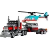 LEGO Creator 3-in-1 31146 Camião de Plataforma com Helicóptero