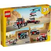 LEGO Creator 3-in-1 31146 Camião de Plataforma com Helicóptero