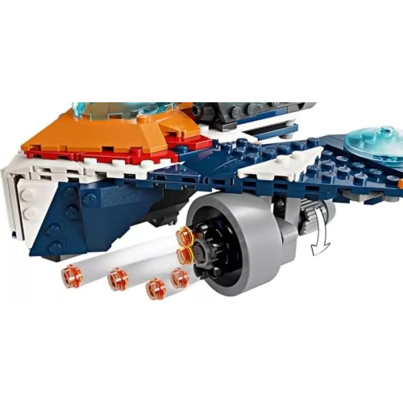 Brinquedo de construção LEGO Marvel Super Heroes Nave espacial Rocket 76278 – conjunto Rocket e Ronan
