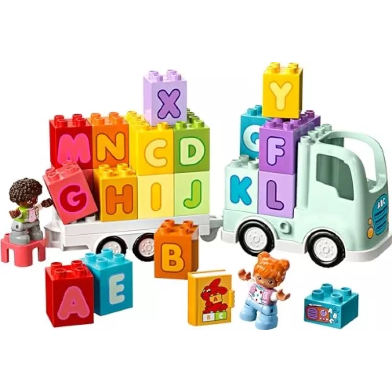 Brinquedo de construção LEGO DUPLO 10421 Camião ABC, 36 peças, 2 minifiguras, a partir de 2 anos, dimensões 110 × 140 × 70 mm