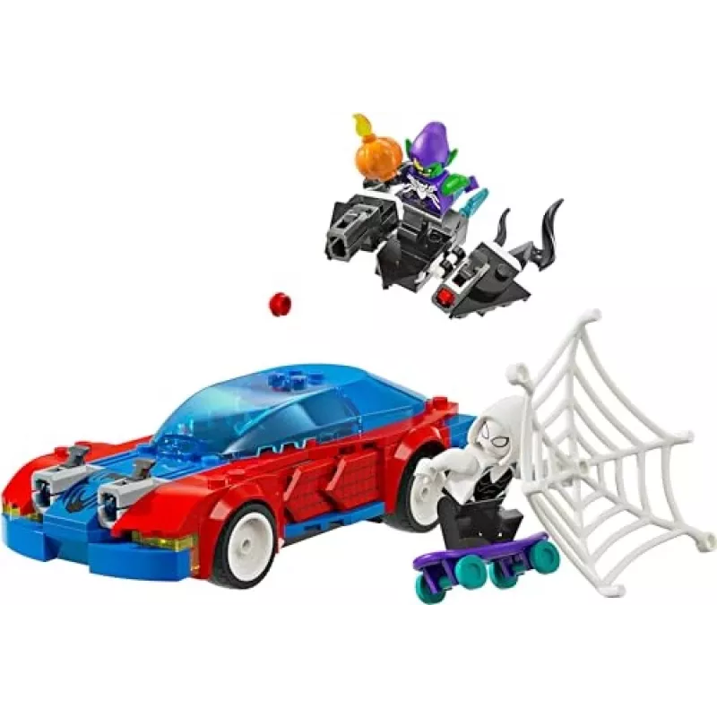 LEGO Marvel 76279 Carro de corrida Spider-Man e Venom Green Goblin conjunto de construção