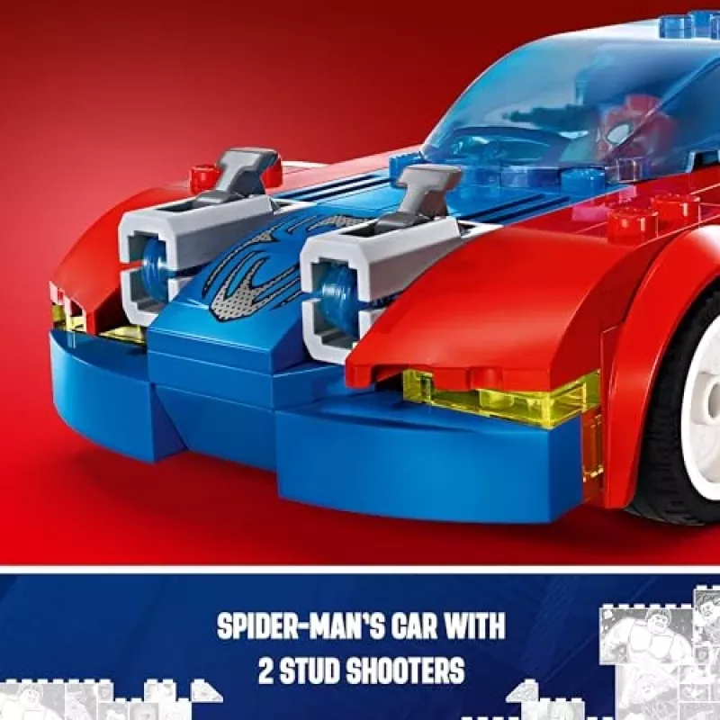 LEGO Marvel 76279 Carro de corrida Spider-Man e Venom Green Goblin conjunto de construção