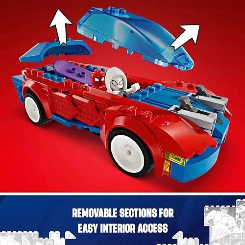 LEGO Marvel 76279 Carro de corrida Spider-Man e Venom Green Goblin conjunto de construção