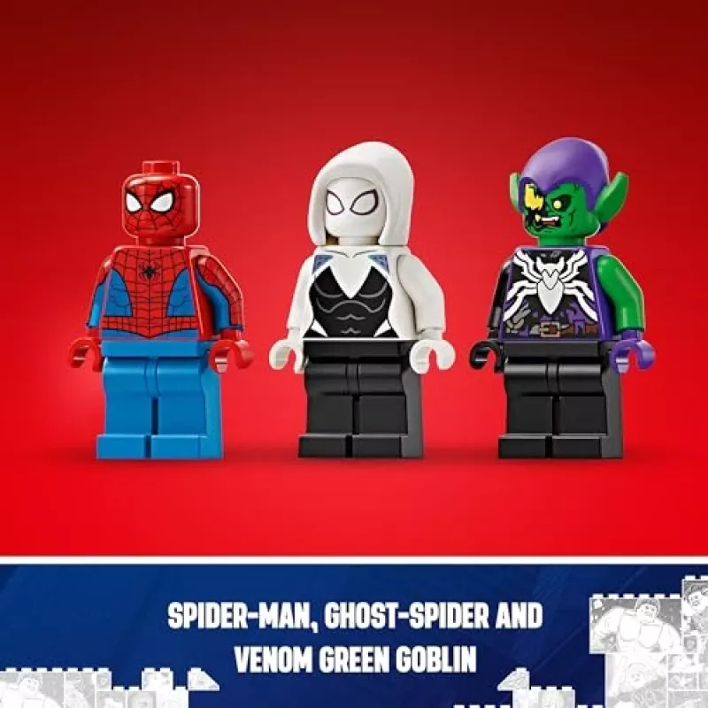 LEGO Marvel 76279 Carro de corrida Spider-Man e Venom Green Goblin conjunto de construção