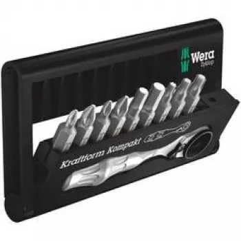 Wera Bit-Check 10 Zyklop Mini BiTorsion 1 conjunto 10 peças 7.6 X 2.5 X 12.7 cm