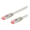 Cabo patch Goobay Wentronic CAT 6, S/FTP (PiMF), cinzento, 10 m – LSZH sem halogéneos, cobre (50891)