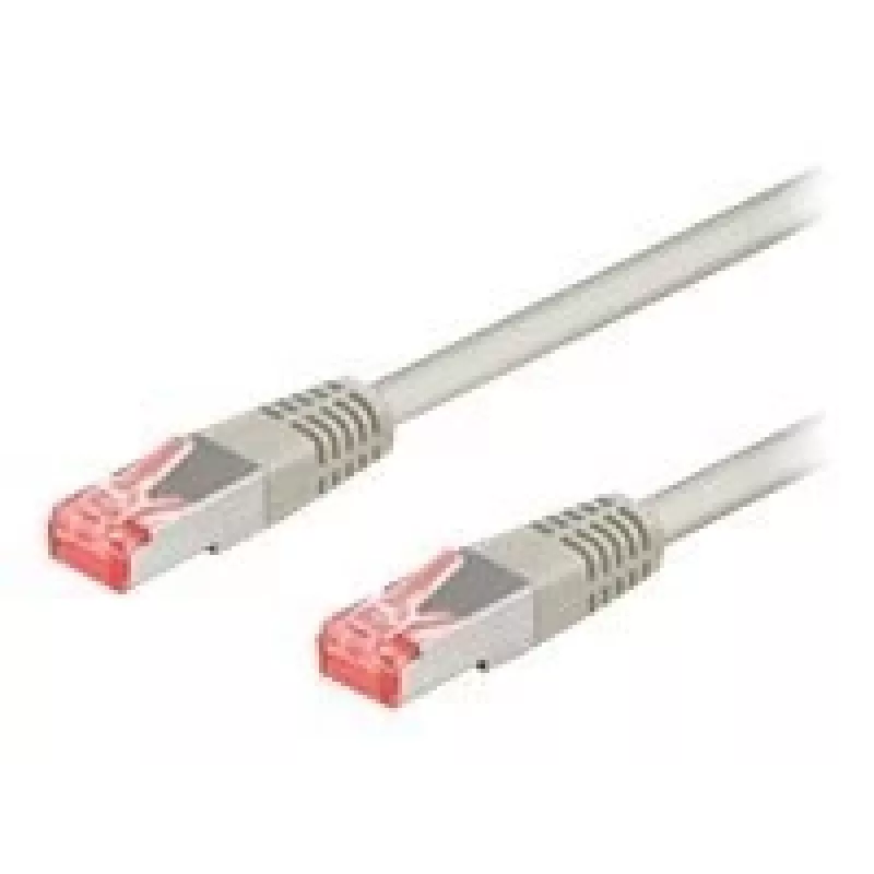 Cabo patch Goobay Wentronic CAT 6, S/FTP (PiMF), cinzento, 10 m – LSZH sem halogéneos, cobre (50891)