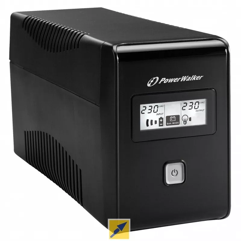 PowerWalker VI 850 LCD fonte de alimentação ininterrupta (UPS) Line-Interactive 0,85 kVA 480 W