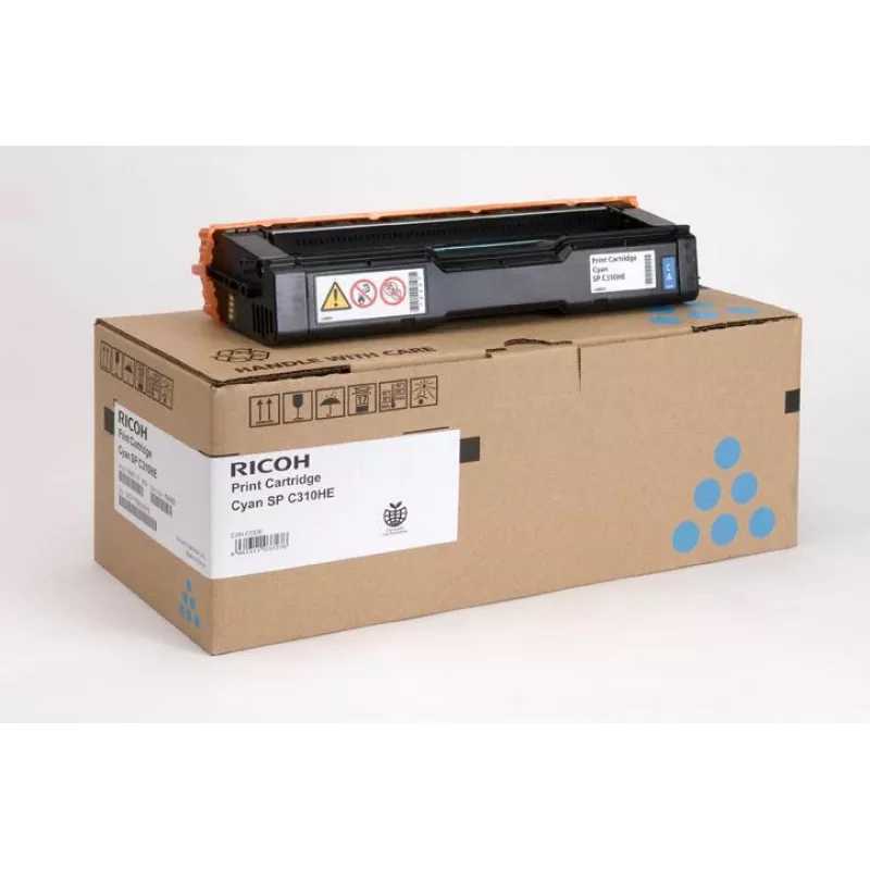 Cartucho de toner Ricoh SP C310HE 1 unid. original ciano