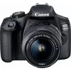 Canon EOS 2000D BK 18-55 IS II EU26 kit de câmara DSLR 24,1 MP CMOS 6000 x 4000 píxeis preto