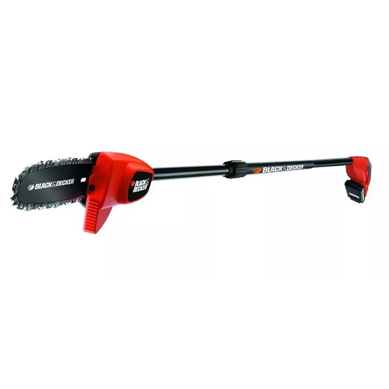 Motosserra de vara Black & Decker GPC1820L20, bateria incorporada de 18V 2Ah, lâmina de 20 cm, 3,7 kg