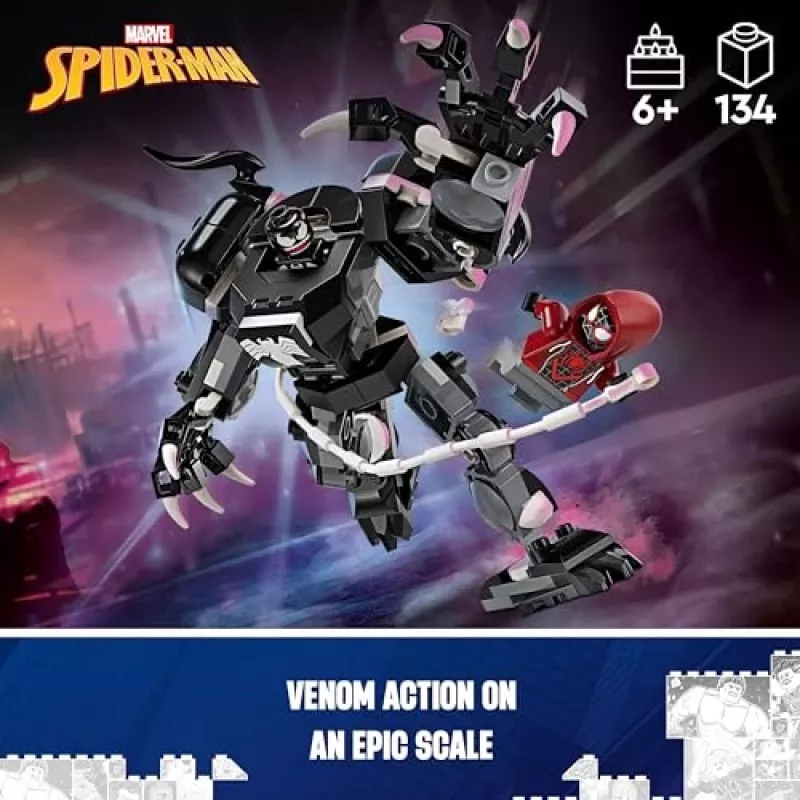 LEGO 76276 Marvel Armadura Mech Venom vs. Miles Morales