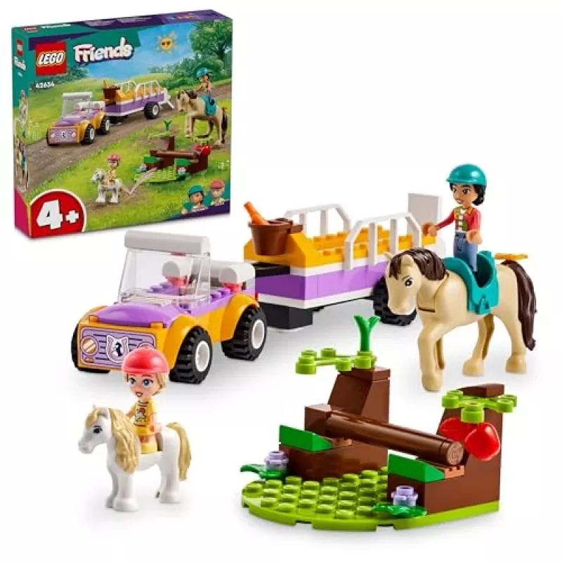 LEGO Friends Conjunto de brincar com reboque de cavalos e póneis 42634