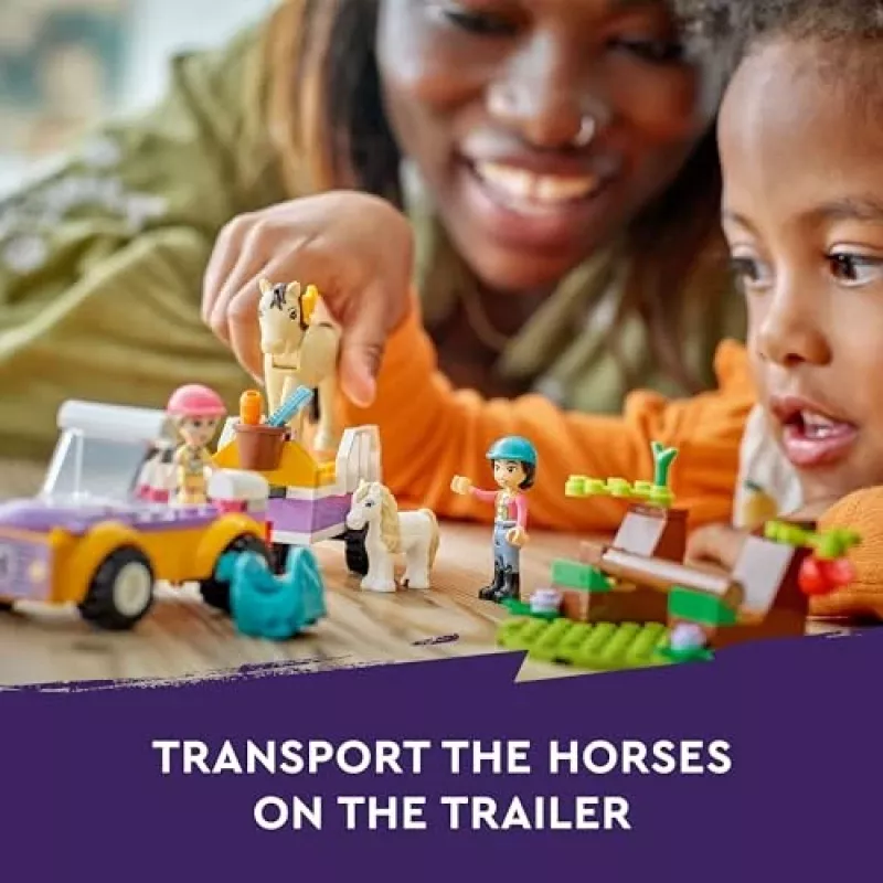 LEGO Friends Conjunto de brincar com reboque de cavalos e póneis 42634