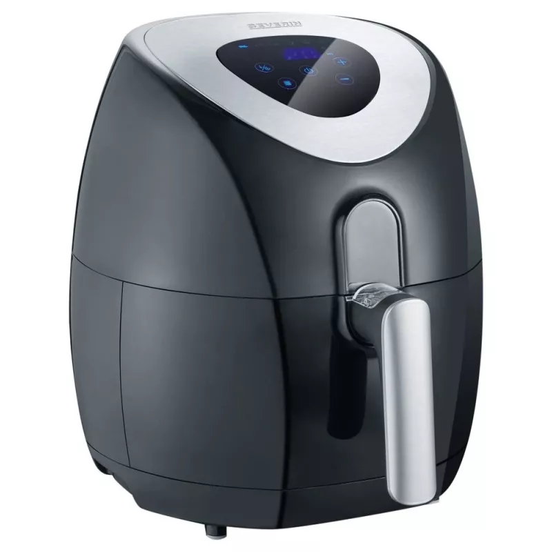 Severin 2430 Single 3,2 L autónoma 1500 W fritadeira de ar quente preto, aço inoxidável