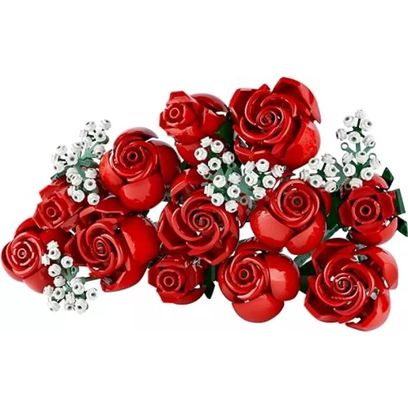 LEGO Icons Buquê de Rosas Flores Artificiais Conjunto para Adultos Coleção Botânica Acessórios de Casa Presente de Dia dos Namorados para Mulheres