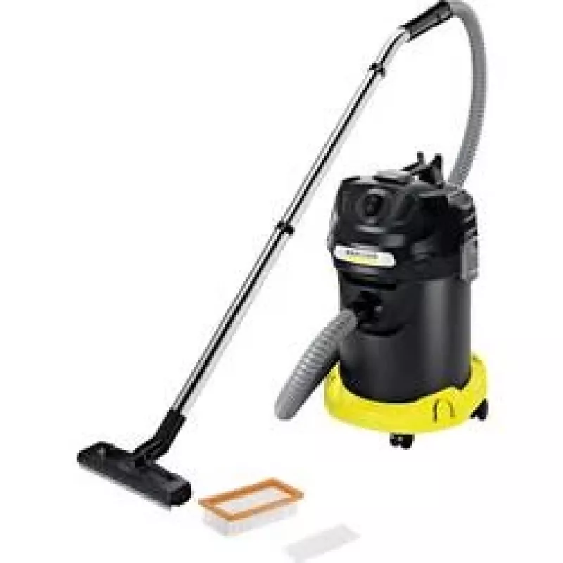 Aspirador a seco Karcher AD 4 Premium — 17 l, 600 W, sem saco, tubo metálico, tubo cromado