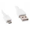 Gembird Cablexpert – cabo USB – Micro-USB Type-B (macho) para USB (macho) – 1 m – moldado – branco (CCP-MUSB2-AMBM-W-1M)