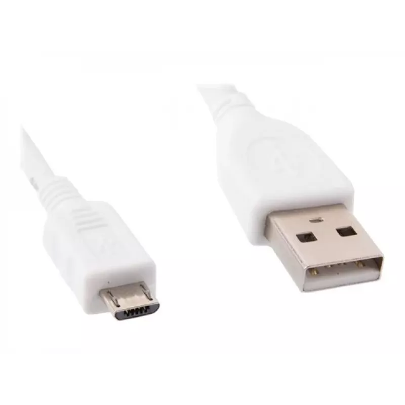 Gembird Cablexpert – cabo USB – Micro-USB Type-B (macho) para USB (macho) – 1 m – moldado – branco (CCP-MUSB2-AMBM-W-1M)