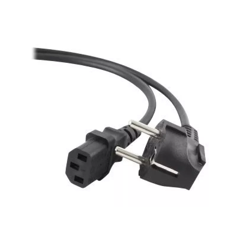 Cabo de alimentação Gembird PC-186 preto 1,8 m CEE7/4 conector fêmea C14