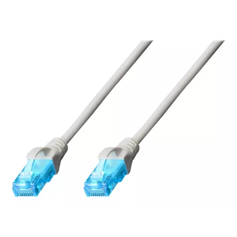DIGITUS - Cabo patch - RJ-45 (M) para RJ-45 (M) - 25m - UTP - CAT 5e - Blindado, Snagless - cinzento