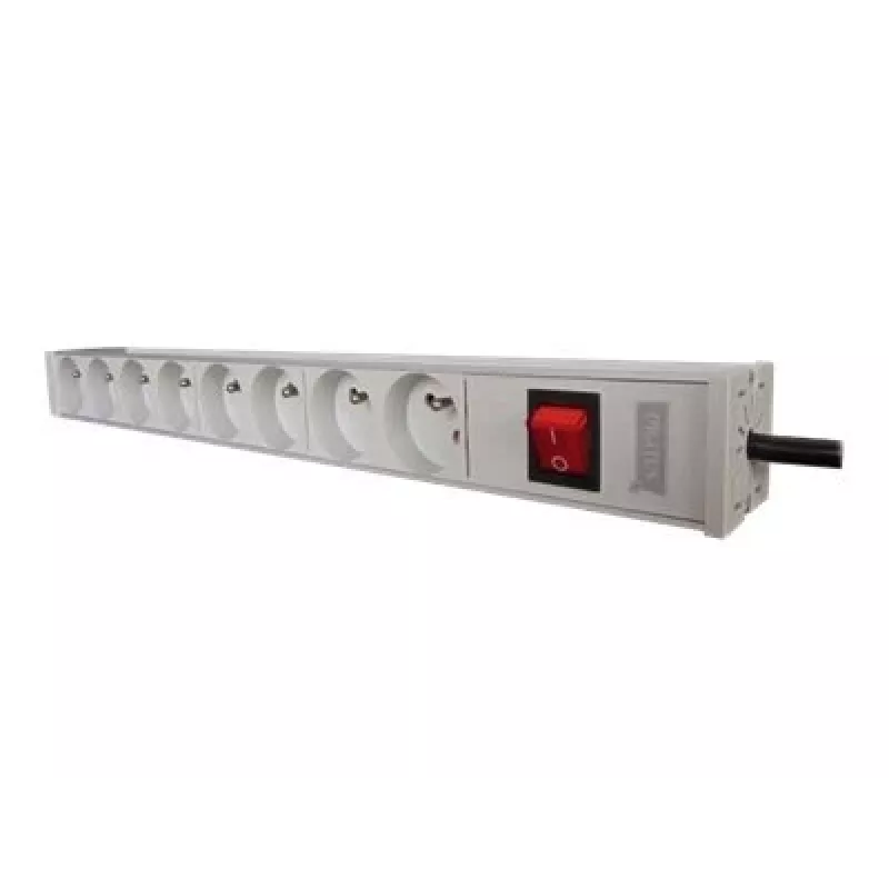 DIGITUS Professional A-19-STRIP-2-IMP – Unidade de distribuição de energia (Rack – montagem em rack) – Corrente alternada 250 V – Alimentação de entrada – Saída