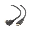 Cabo de ligação HDMI v2.0 ficha de 90 graus para ficha reta, 19 pinos contactos banhados a ouro, 1,8 m, embalagem bulk