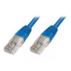 Cabo patch U/UTP Cat.5e PVC 0,5m azul