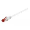 Wentronic Goobay - Cabo de rede - RJ-45 (M) para RJ-45 (M) - 2,0 m - SFTP, PiMF - CAT 6 - moldado - branco (95501)