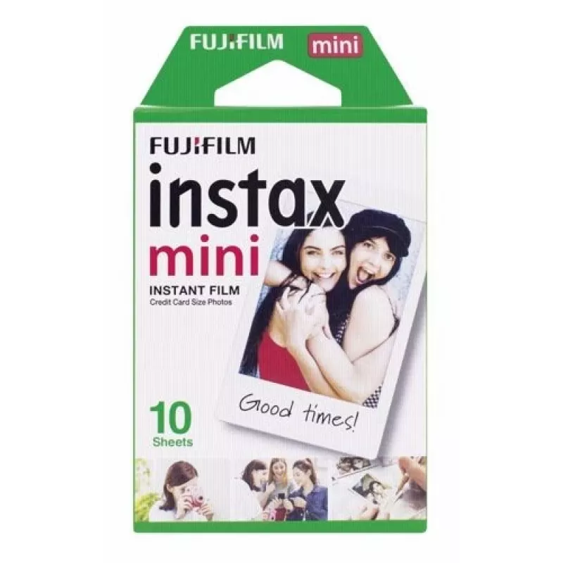 Filme instantâneo Instax Mini com margem branca, pack de 10, compatível com todas as câmaras e impressoras Instax Mini, Mini 10 fotografias com margem branca
