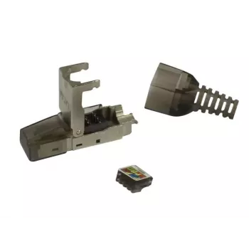 Ficha TP Synergy 21, montagem em campo, CAT6A, RJ45, sem ferramentas