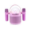 Conjunto de karaoke AKAI JoyBox Kids com Bluetooth, USB, MicroSD, AUX, rádio FM, luzes RGB, distorção de voz, microfone com cabo, bateria recarregável de 1200mAh, 5W RMS