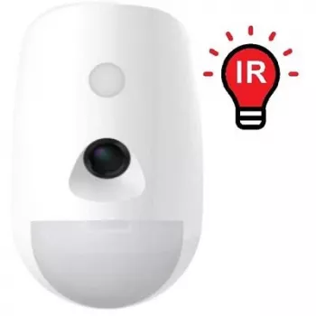 Hikvision DS-PDPC12P-EG2-WE(B) Detetor de movimento PIR sem fios Tri-X com câmara