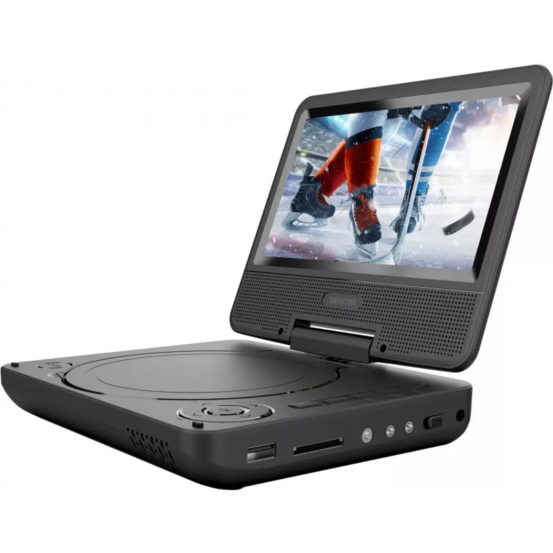 SENCOR SPV 2075 leitor de DVD portátil de 7 polegadas com USB/SD, ecrã LCD de 7 polegadas