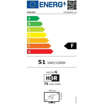 Philips 43PQS9001/12 TV Smart LED 4K UHD 43 Polegadas com Dolby Vision e Dolby Atmos