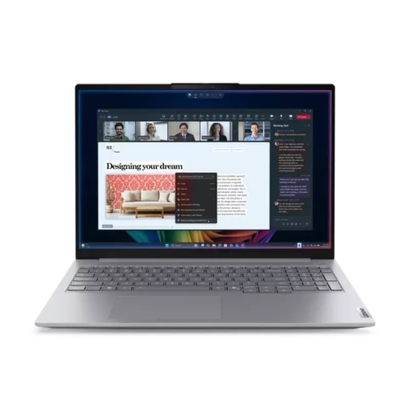 Portátil empresarial Lenovo ThinkBook 16 G9 IPL 21UR0073PB, Intel Core Ultra 7 355, 16 polegadas WUXGA, 16GB DDR5, 512GB SSD, Windows 11 Pro, teclado QWERTY inglês