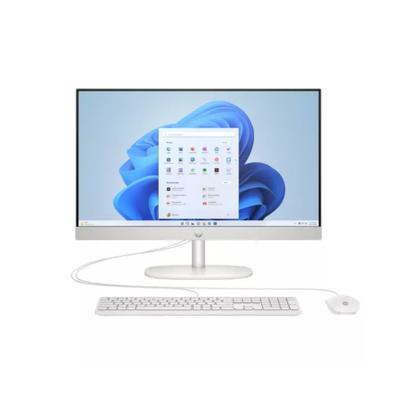 HP 24-CR0089NF All-in-One PC, 23,8 polegadas FHD, AMD Ryzen 7 7730U, 16 GB RAM, 512 GB SSD, Windows 11 Home, Starry White